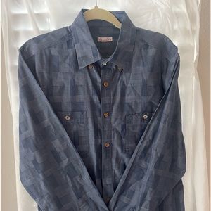 Beautiful Blue Merona Men’s Casual Shirt